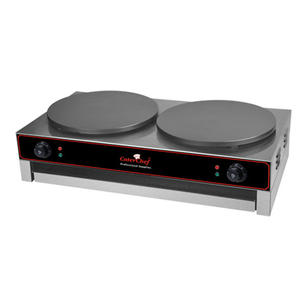 Crêpe bakapparaat | 6kW | met traploze instelbare thermostaat 0-300°C | 862x510x240(h)mm