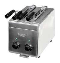 CaterChef Tosti-Apparaat | RVS | 2 Sleuven + 2 Tijdklokken | 1.4kW | 200x310x290(h)mm 