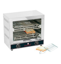 CaterChef Tosti-apparaat RVS 2 etages | 3kW | Met 6 tosti klemmen | 440x250x400(h)mm