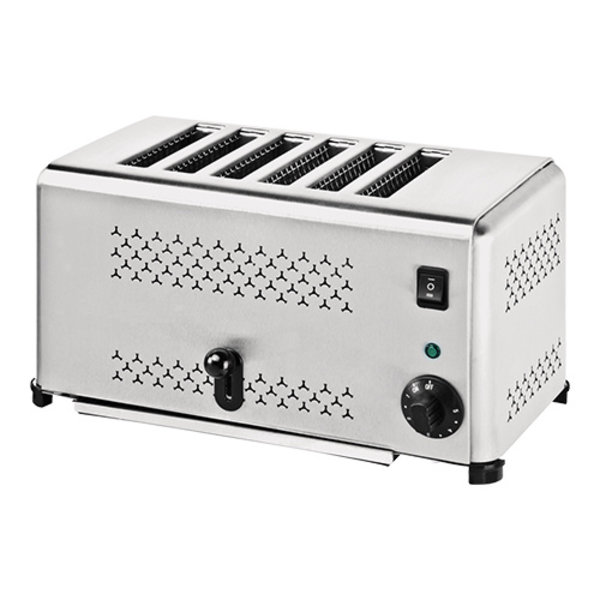 Broodrooster (cap.6st.) | 3,24kW | gebruik van sleuven is in te stellen | 425x264x225(h)mm