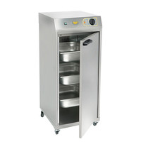 ROLLER GRILL Warmhoudkast verrijdbaar dubbelwandig RVS | 3x GN 2/3 | 1,5 kW/h | 460x430x930(h)mm ROLLER GRILL Warmhoudkast verrijdbaar dubbelwandig RVS | 3x GN 2/3 | 1,5 kW/h | 460x430x930(h)mm