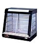 CaterChef Warmhoudvitrine | Zwart | 30°C/110°C | Statisch | 3 Niveaus | Zelfbediening | 1.84kW (230V) | 660x437x645(h)mm 