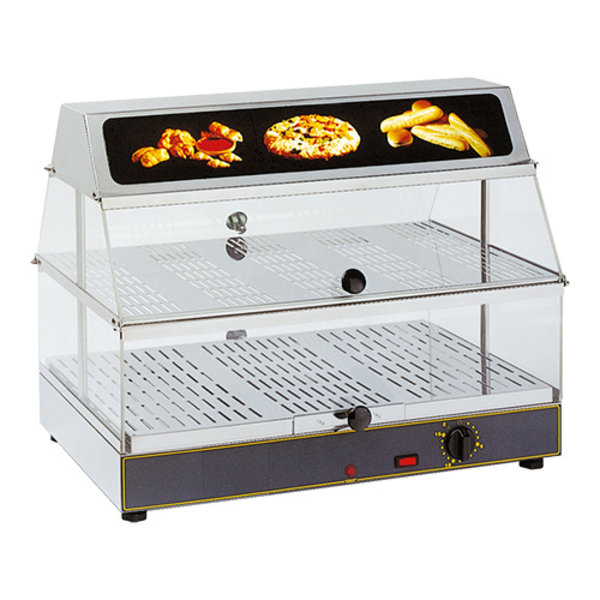 Warmhoudvitrine cap 56x33 | 2 etages | 0.65kW |590x350x480(h)mm