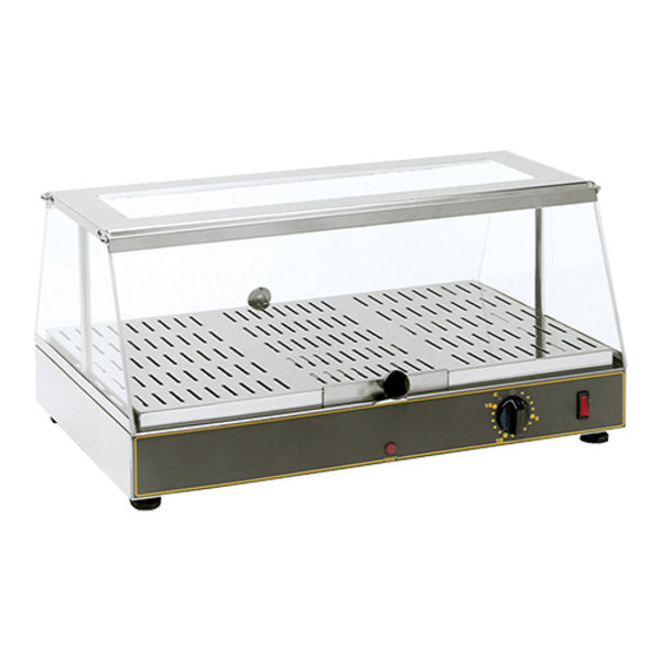 Warmhoudvitrine (cap.56x33cm) | 650W | thermostaat en controlelampje | 590x350x285(h)mm