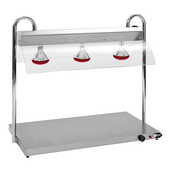 Warmhoudplaat + Infraroodlampen | 3x 1/1 GN | 30°C/90°C | 530x1030x830(h)mm