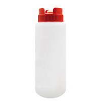EMGA Doseerfles rood kunststof met non drip en maatverdeling 72cl - Ć 7x23(h)cm EMGA Doseerfles rood kunststof met non drip en maatverdeling 72cl - Ć 7x23(h)cm
