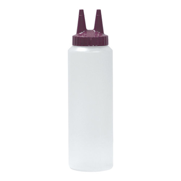 Doseerfles | Paars | 2 Uitlopen | Maatverdeling | 0.2L | Ø50x180(h)mm
