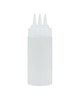 EMGA Doseerfles | Wit | 3 Uitlopen | Maatverdeling | 0.36L | Ø55x200(h)mm 