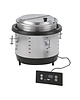 Pujadas Inductie soepketel/foodwarmer inbouwmodel met los bedieningspaneel 10,4L | 230V | Ø35,3x31,3(h)cm 