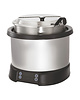 Pujadas Inductie soepketel/Foodwarmer met RVS stalen binnen pan met scharnierdeksel 10,4 liter | 230V | Ø35,3x34,2(h)cm 