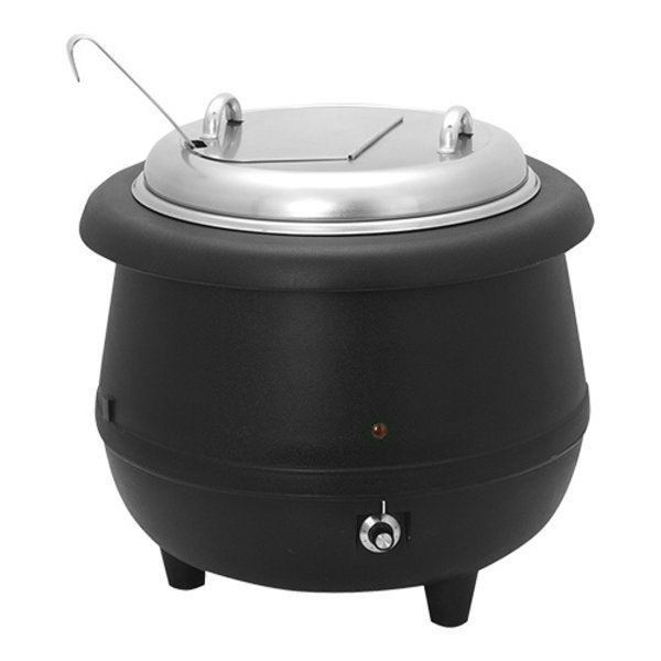 Soepketel met RVS stalen binnen pot en klapdeksel 10L | 0.45kW | Ø40x36(h)cm