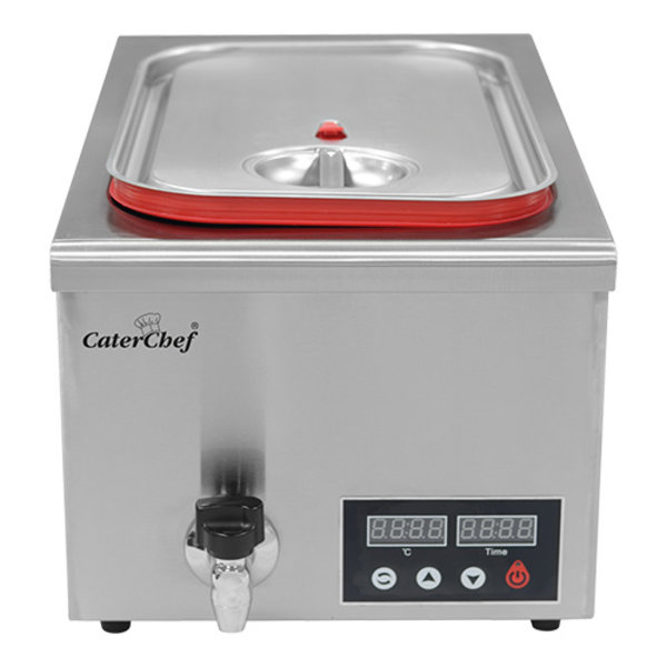 Sous vide circulatie bain marie | 1/1 GN | Met aftapkraan | 230V | 58x36x30(h)cm
