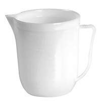 EMGA Maatbeker wit kunststof met maatverdeling 1 liter EMGA Maatbeker wit kunststof met maatverdeling 1 liter