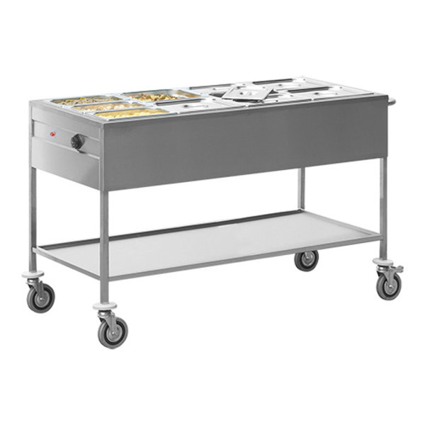bain marie wagen GN4/1x1-200mm | 3kW | 1490x670x860(h)mm