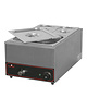 CaterChef Bain marie GN1/1x1-150mm |1,2kW | Met lepeluitsparing, ent aftapkraan | 355x615x278(h)mm 