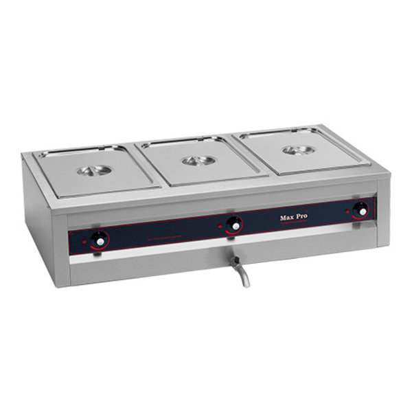 Bain marie GN1/1x3-200mm | 3kW | Met afzonderlijke thermostaat | 1050x610x300(h)mm