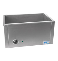 Mach Bain marie GN1/1x1-150mm | 2kW | Dubbelwandig met regelbare thermostaat | 550x345x291(h)mm