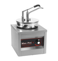 MaxPro Sauzen-dispenser RVS 4,5L | 500W |Met gesloten deksel | 260x260x430(h)mm 