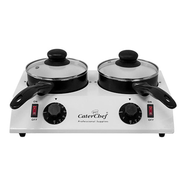 Chocoladewarmer | 2 Zones | Thermostaat | 80W |  375x227x144(h)mm