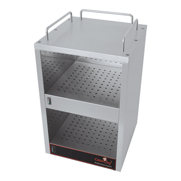 Kopjes warmhoud apparaat RVS met apart te verwarmen etages | 230V | 330x320x560(h)mm
