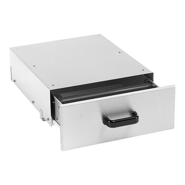 Piston afkloplade  RVS met uitneembare lade | 400x350x130(h)mm