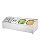EMGA Bar garneerunit RVS | 4x 1/6 GN | 68x25x22(h)cm 