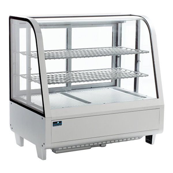 Koelvitrine | 100L | Wit | +1°C/+12°C | 3 Niveaus | 680x450x675(h)mm