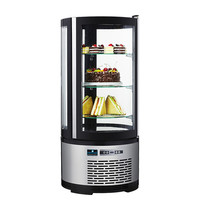 CaterCool Gebaksvitrine | 100L | Zwart/Grijs | 0°C/+10°C | Ø48x103(h)mm