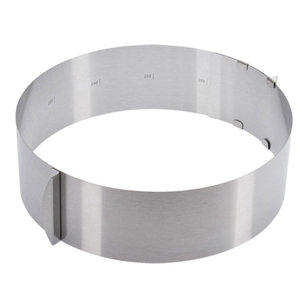 Taartring | RVS | Verstelbaar | Ø180-300x85(h)mm