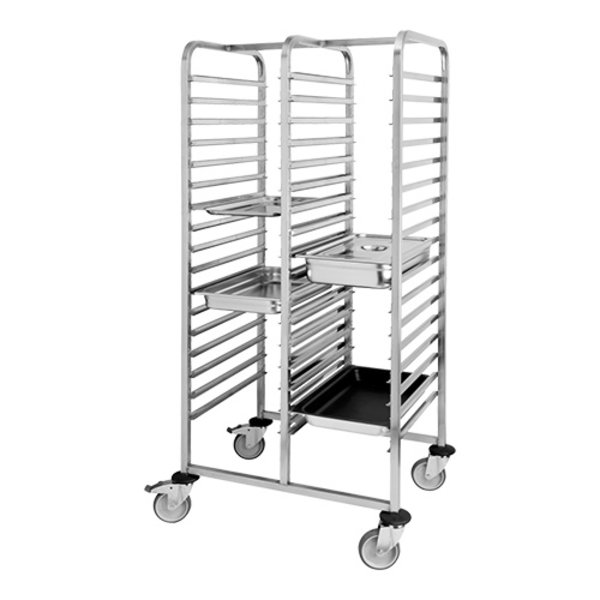 Regaalwagen 2x(GN1/1-cap.17x) | 740x550x1690(h)mm