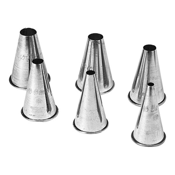 Spuitje | RVS | Glad | 6-delig