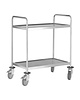 EMGA Serveerwagen | RVS | 2 Niveaus (800x500) | 4 Wielen (Geremd) | 880x580x1015(h)mm 