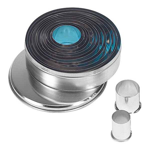 Stekerdoos-blik | 14-delig | Rond | Glad | Ø20-110mm