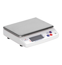Louis Tellier Weegschaal elektronisch RVS plateau 10kg/1gr | 240x240x75(h)mm 