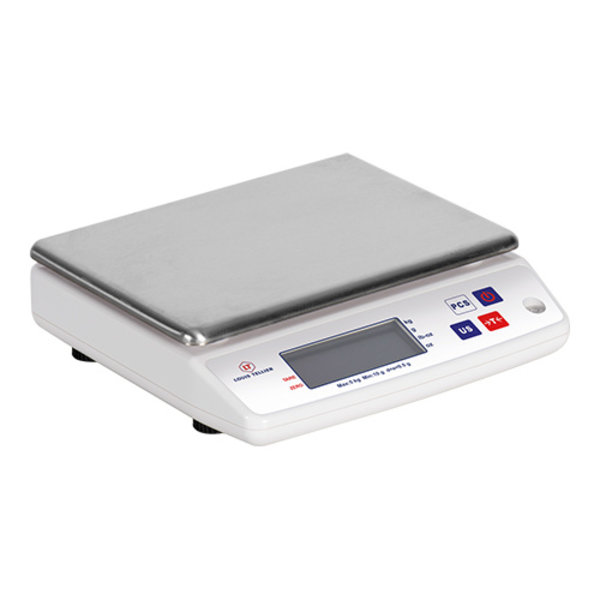 Weegschaal elektronisch RVS plateau 005kg/0,5gr | 240x240x75(h)mm
