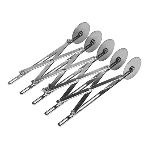 Jan-Hagelsnijder RVS glad met 5 wieltjes