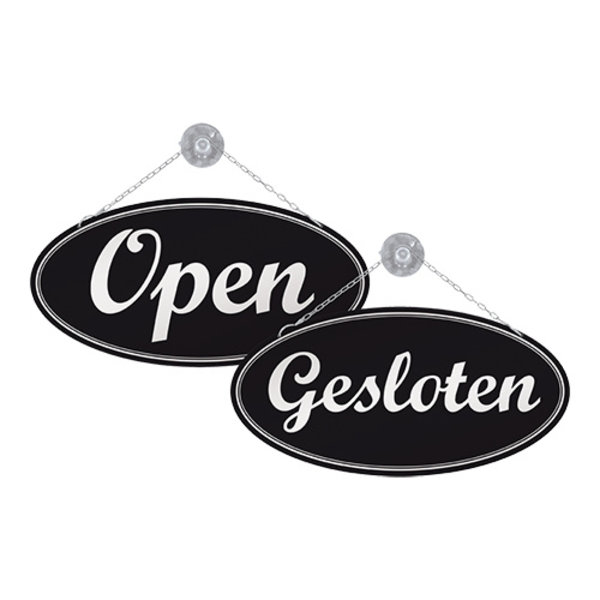 Infobord | PVC | Open/Gesloten (Dubbelzijdig) | 300x105mm