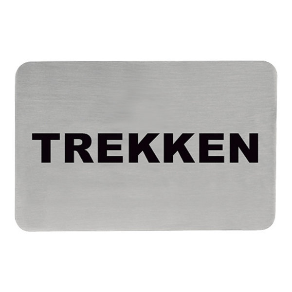Infobord trekken RVS zelfklevend 11x6cm