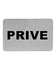 EMGA Infobord Prive RVS zelfklevend 11x6cm 