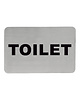 EMGA Infobord toilet RVS zelfklevend 11x6cm 