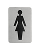EMGA Infobord vrouw RVS zelfklevend 11x6cm 