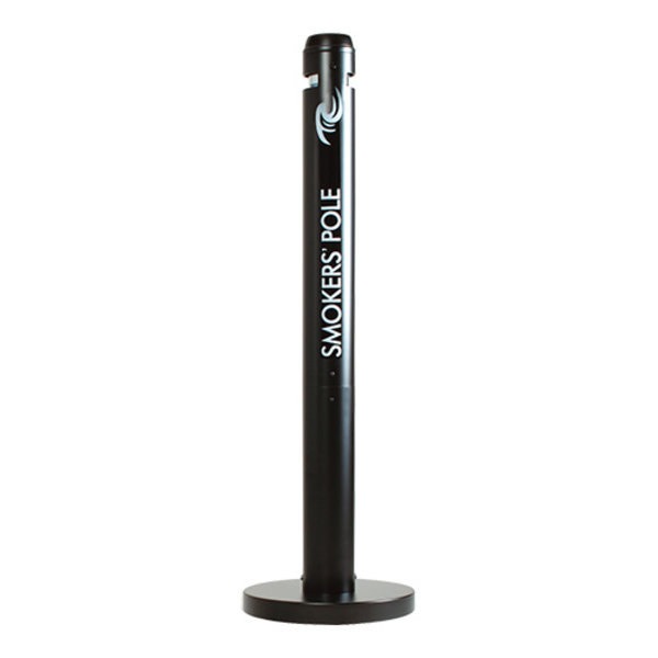 Rokerszuil zwart aluminium | 32,4x107,9(h)cm