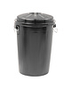 Denox Afvalbak | Kunststof (Zwart) | 95L | Los Deksel | Ø495x730(h)mm 