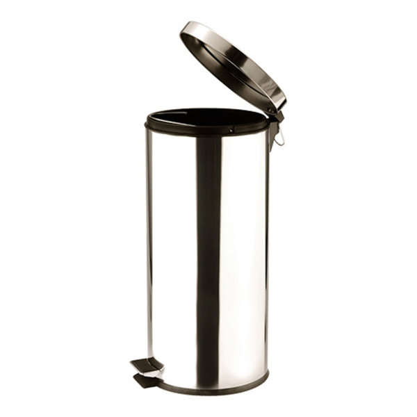 Pedaalemmer | RVS (Glanzend) | 30L | Klapdeksel | Ø290x650(h)mm