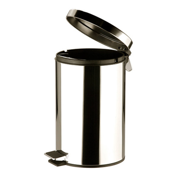 Pedaalemmer | RVS (Glanzend) | 12L | Klapdeksel | Ø250x390(h)mm