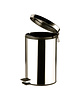 EMGA Pedaalemmer | RVS (Glanzend) | 12L | Klapdeksel | Ø250x390(h)mm 