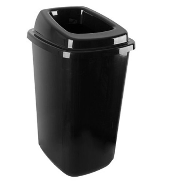 Afvalbak | Kunststof (Zwart) | 45L | Open | 400x340x610(h)mm