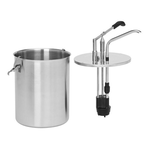 Saus/Dressingbar RVS instelbaar tot 40g | Met hevelbediening | 10 liter/ Ø23,5