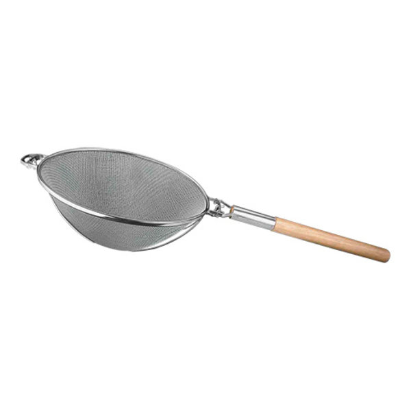 Oplegzeef | Vertind | Dubbel Gaas + Beschermbeugel + Houten Steel | Ø260mm