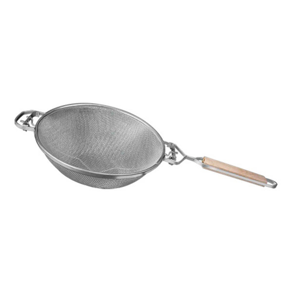 Oplegzeef | Vertind | Dubbel Gaas + Beschermbeugel + Houten Steel | Ø230mm